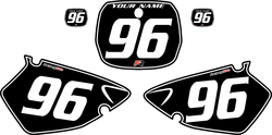 1996-1999 Yamaha YZ125 Custom Black Pre-Printed Background - White Pinstripe by Factory Ride 1996-1999 Yamaha YZ125 Custom Black Pre-Printed Background - White Pinstripe by Factory Ride