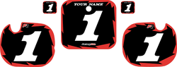 1984 Honda CR250 Pre-Printed Backgrounds Black - Red Shock Series by FactoryRide 1984 Honda CR250 Pre-Printed Backgrounds Black - Red Shock Series by FactoryRide
