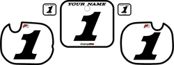 1984 Honda CR250 Pre-Printed Backgrounds White - Black Bold Pinstripe by FactoryRide 1984 Honda CR250 Pre-Printed Backgrounds White - Black Bold Pinstripe by FactoryRide