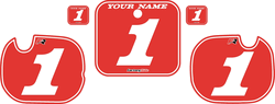 1984 Honda CR250 Pre-Printed Backgrounds Red - White Pinstripe by FactoryRide 1984 Honda CR250 Pre-Printed Backgrounds Red - White Pinstripe by FactoryRide