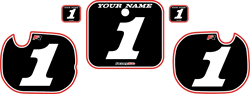 1984 Honda CR250 Pre-Printed Backgrounds Black - Red Pro Pinstripe by FactoryRide 1984 Honda CR250 Pre-Printed Backgrounds Black - Red Pro Pinstripe by FactoryRide
