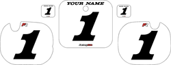 1984 Honda CR250 Pre-Printed Backgrounds White - Black Numbers by FactoryRide 1984 Honda CR250 Pre-Printed Backgrounds White - Black Numbers by FactoryRide