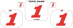 1984 Honda CR250 Pre-Printed Backgrounds White - Red Numbers by FactoryRide 1984 Honda CR250 Pre-Printed Backgrounds White - Red Numbers by FactoryRide