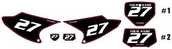2008-2014-Honda CRF150 F Custom Pre-Printed Background Black - Red Pinstripe by Factory Ride 2008-2014-Honda CRF150 F Custom Pre-Printed Background Black - Red Pinstripe by Factory Ride