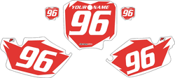 1996-2002 Honda CR80 Pre-Printed Backgrounds Red - White Shock Series by FactoryRide 1996-2002 Honda CR80 Pre-Printed Backgrounds Red - White Shock Series by FactoryRide