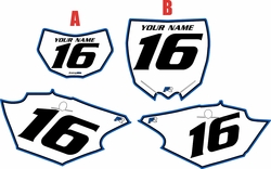 Yamaha WR250F 2015-2019 White Pre-Printed Backgrounds - Blue Pro Pinstripe by FactoryRide Yamaha WR250F 2015-2019 White Pre-Printed Backgrounds - Blue Pro Pinstripe by FactoryRide