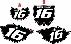 Yamaha WR250F 2015-2019 Black Pre-Printed Backgrounds - White Pinstripe by FactoryRide Yamaha WR250F 2015-2019 Black Pre-Printed Backgrounds - White Pinstripe by FactoryRide