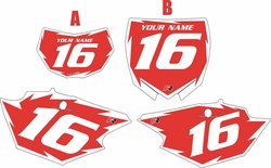 Yamaha WR250F 2015-2019 Red Pre-Printed Backgrounds - White Shock by FactoryRide Yamaha WR250F 2015-2019 Red Pre-Printed Backgrounds - White Shock by FactoryRide