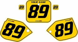 1989-1990 Honda CR500 Pre-Printed Backgrounds Yellow - Black Pinstripe by FactoryRide 1989-1990 Honda CR500 Pre-Printed Backgrounds Yellow - Black Pinstripe by FactoryRide