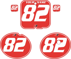 1981 Suzuki RM250 Red Pre-Printed Backgrounds - White Pinstripe by FactoryRide 1981 Suzuki RM250 Red Pre-Printed Backgrounds - White Pinstripe by FactoryRide