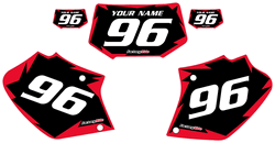 1996-2004 Honda XR400 Custom Black Pre-Printed Background - Red Shock Series by Factory Ride 1996-2004 Honda XR400 Custom Black Pre-Printed Background - Red Shock Series by Factory Ride