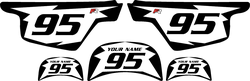 Yamaha PW 50 White Pre-Printed Backgrounds - Black Shock Series by FactoryRide Yamaha PW 50 White Pre-Printed Backgrounds - Black Shock Series by FactoryRide