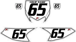 2018-2023 Yamaha YZ65 White Pre-Printed Backgrounds - Black Pinstripe by FactoryRide 2018-2023 Yamaha YZ65 White Pre-Printed Backgrounds - Black Pinstripe by FactoryRide
