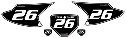 2003-2007 Honda CRF150F Black Pre-Printed Background - White Pinstripe by FactoryRide 2003-2007 Honda CRF150F Black Pre-Printed Background - White Pinstripe by FactoryRide