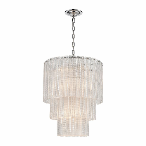 Elk Diplomat 14-Light Chandelier - Clear, Chrome - D4295