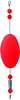 Comal Tackle Rattle Float - Oval - Weighted - Red - pk2x12 Comal Tackle Rattle Float - Oval - Weighted - Red - pk2x12
