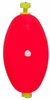 Comal Tackle Oval Rattle Snap On Float - Unweighted - 2.5"-Red - 25 per Bag Comal Tackle Oval Rattle Snap On Float - Unweighted - 2.5"-Red - 25 per Bag