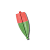 Comal Tackle PlastiPop - Slotted - Weighted - Red/Green - 3" - 25/bag Comal Tackle PlastiPop - Slotted - Weighted - Red/Green - 3" - 25/bag