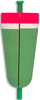 Comal Tackle Shallow Popper - Weighted - Slotted - Red/Green - 12/pkg Comal Tackle Shallow Popper - Weighted - Slotted - Red/Green - 12/pkg