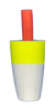 Comal Tackle Little Brother Float - Slim - Non-Slotted - 0.75" - Yellow/White - 25bag Comal Tackle Little Brother Float - Slim - Non-Slotted - 0.75" - Yellow/White - 25bag