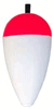 Big Pear Peg Float - 4" - Weighted - Red/White - 25/pkg Big Pear Peg Float - 4" - Weighted - Red/White - 25/pkg