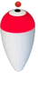 Big Pear Slip Float with Bead - 4" - Weighted - Red/White - 25/pkg Big Pear Slip Float with Bead - 4" - Weighted - Red/White - 25/pkg