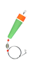 Comal Tackle Popping Float w/32" Steel Leader - Weighted - Red/Green - 3" - 1 Dozen Floats Comal Tackle Popping Float w/32" Steel Leader - Weighted - Red/Green - 3" - 1 Dozen Floats