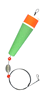 Comal Tackle Popping Float w/32" Steel Leader - Weighted - Red/Green - 4" - 1 Dozen Floats Comal Tackle Popping Float w/32" Steel Leader - Weighted - Red/Green - 4" - 1 Dozen Floats