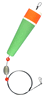 Comal Tackle Popping Float w/32" Steel Leader - Weighted - Red/Green - 5" - 1 Dozen Floats Comal Tackle Popping Float w/32" Steel Leader - Weighted - Red/Green - 5" - 1 Dozen Floats