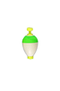Comal Tackle Snap On - Pear - Unweighted - 7/8" - Green/White/White - 25 per Bag Comal Tackle Snap On - Pear - Unweighted - 7/8" - Green/White/White - 25 per Bag