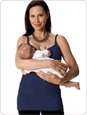 Glamourmom Long Nursing Tank - Midnight Blue Glamourmom Long Nursing Tank - Midnight Blue
