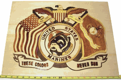 USMC THESE COLORS NEVER RUN PLAQUE Click to enlarge
