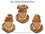 COAST GUARD CHIEFS ANCHORS BUNDLE COAST GUARD CHIEFS ANCHORS BUNDLE