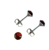5mm Ruby Crystal Titanium Post Earrings 5mm Ruby Crystal Titanium Post Earrings