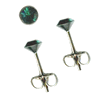 4mm Emerald Crystal Titanium Post Earrings 4mm Emerald Crystal Titanium Post Earrings