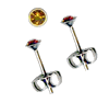 3mm Topaz Crystal Titanium Post Earrings 3mm Topaz Crystal Titanium Post Earrings