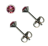 4mm Rose Crystal Titanium Post Earrings 4mm Rose Crystal Titanium Post Earrings