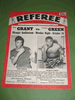 1954 October 16th DON GRANT vs CHARLIE GREEN Boxing REFEREE Magazine & Program 1954 October 16th DON GRANT vs CHARLIE GREEN Boxing REFEREE Magazine & Program