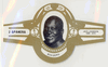 Jack Johnson - c. 1979 Spanera Belgian Cigar Band - White Type Jack Johnson - c. 1979 Spanera Belgian Cigar Band - White Type