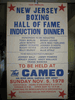 1978 NEW JERSEY BOXING HALL OF FAME Vintage Poster ALLIE STOLTZ, BENNY LEVINE, JERSEY JONES And Many More 1978 NEW JERSEY BOXING HALL OF FAME Vintage Poster ALLIE STOLTZ, BENNY LEVINE, JERSEY JONES And Many More