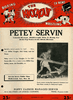 1954 October 22 PETEY SERVIN vs EDDIE SIMS, DON GRANT vs CHARLIE GREEN Boxing Program THE KNOCKOUT 1954 October 22 PETEY SERVIN vs EDDIE SIMS, DON GRANT vs CHARLIE GREEN Boxing Program THE KNOCKOUT