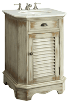 24 inch Bathroom Vanity Vintage Casual Style Distressed Beige Color (24"W x 21"D x 35"H) CCF47523A 24 inch Bathroom Vanity Vintage Casual Style Distressed Beige Color (24"W x 21"D x 35"H) CCF47523A