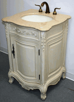 24 inch Bathroom Vanity Traditional Style Antique White Color (24"Wx21"Dx36"H) SK2232AW 24 inch Bathroom Vanity Traditional Style Antique White Color (24"Wx21"Dx36"H) SK2232AW