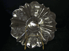 VINTAGE CRYSTAL GLASS PLATTER SCALLOPED EDGE FLORAL DESIGN 12" VINTAGE CRYSTAL GLASS PLATTER SCALLOPED EDGE FLORAL DESIGN 12"