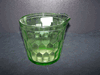 VINTAGE GREEN DEPRESSION GLASS HONEY COMB BUCKET REAMER JEANETTE GLASS VINTAGE GREEN DEPRESSION GLASS HONEY COMB BUCKET REAMER JEANETTE GLASS