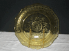 Depression Glass Madrid Gold Dinner Plate 11" Depression Glass Madrid Gold Dinner Plate 11"
