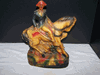 VINTAGE CHALKWARE HORSE W/ PAUL REVERE VINTAGE CHALKWARE HORSE W/ PAUL REVERE
