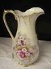 VINTAGE PORCELAIN PITCHER W/ GOLD TRIM VINTAGE PORCELAIN PITCHER W/ GOLD TRIM