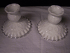PR FENTON SILVER CREST WHITE CANDLESTICKS PR FENTON SILVER CREST WHITE CANDLESTICKS