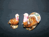 VINTAGE ROSEMEADE SALT & PEPPER SHAKER TURKEYS VINTAGE ROSEMEADE SALT & PEPPER SHAKER TURKEYS